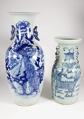 209-2574 Two Canton Vases A 9909 JPG