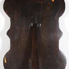 Carved Ebony and Bone Golf Trophy Easel Plaque