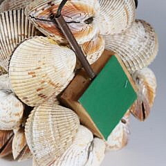 Scallop Shell Encrusted Lamp