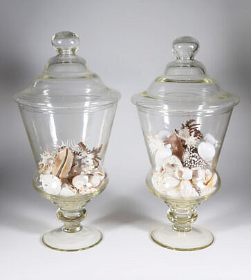 221-2574 Glass Covered Jars A 9924_2 JPG