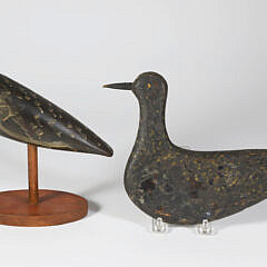 32-5462 Two Nantucket Plover Decoys A 9971_2 JPG