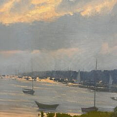 John Phillip Osborne Oil on Canvas “Monomoy Shores, Nantucket”