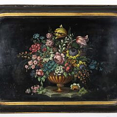 42769 Antique Tole Serving Tray A 0238 JPG