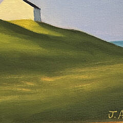 Joan Albaugh Oil on Board “Cliff Houses”