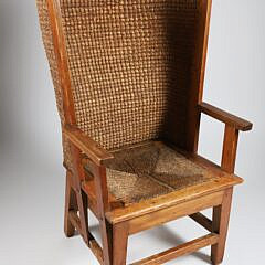 19th Century Orkney Chair with Original Label "Liberty and Co. LTD, London W."