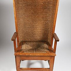 19th Century Orkney Chair with Original Label “Liberty and Co. LTD, London W.”