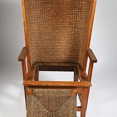 19th Century Orkney Chair with Original Label “Liberty and Co. LTD, London W.”