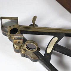 Sextant in Fitted Box, 19th Century, David Stalker Watch, Clock, Nautical Instrument Maker Label