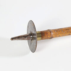 Collection of 5 Vintage Walking Sticks, Include Macrame, Gadget and Folk Art