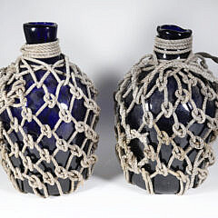 69-4810 Rope Wrapped Cobalt Ships Bottles A 9990 JPG