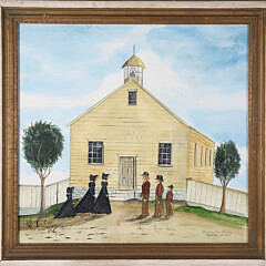 70-4810 Kolene Spicher Watercolor Quaker Children A 0243 JPG
