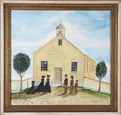 70-4810 Kolene Spicher Watercolor Quaker Children A 0243 JPG