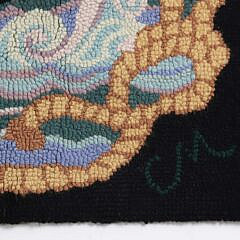 Vintage Claire Murray Hooked Rug Clippership Off Sankaty Lighthouse