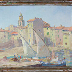 999 Henry S. Eddy Oil on Canvas St. Tropez A 9954_2 JPG