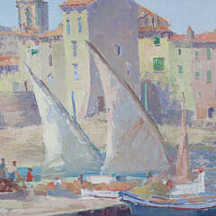 Henry Stephens Eddy Oil on Canvas “St. Tropez”