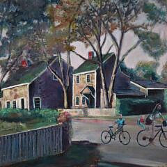 William S. Pettit Acrylic on Canvas”Joy Street, Nantucket”