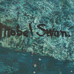 Mabel Swan Oil on Masonite “Seagulls in Flight”