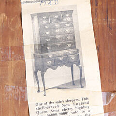 Antique Mahogany Queen Anne Style Highboy, 19th Century