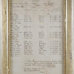 Crew List of the American Bark Lafayette Bound for the Atlantic Ocean, Circa 1862