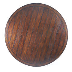 Contemporary Round Dining Table with Quad Pedestal Base