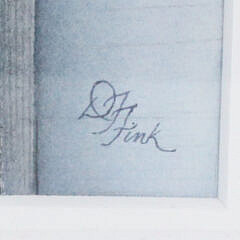 Dale Thackeray Fink Watercolor on Paper “Nantucket Anthneum”