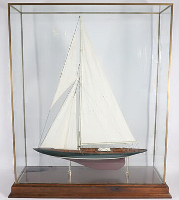 1-5613 1930’s Model of America’s Cup Yacht Shamrock V A IMG_0406
