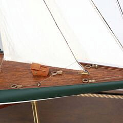 Cased Model of the 1930s America’s Cup Yacht “Shamrock V”