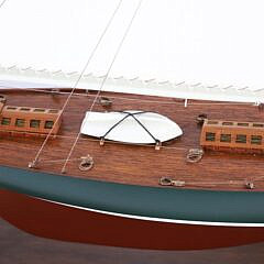Cased Model of the 1930s America’s Cup Yacht “Shamrock V”