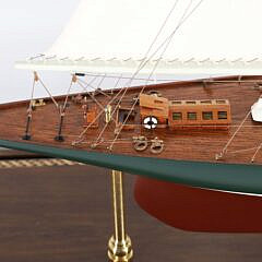 Cased Model of the 1930s America’s Cup Yacht “Shamrock V”