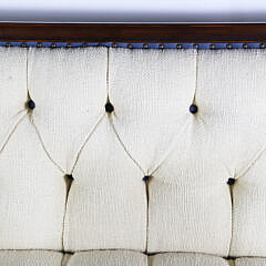 Ralph Lauren Creme Tufted Upholstered Settee