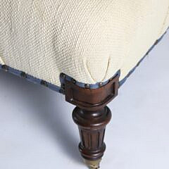 Ralph Lauren Creme Tufted Upholstered Settee