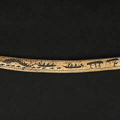 Inuit Scrimshaw Rib Early 19th Century