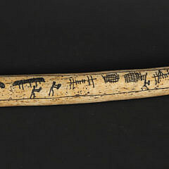 Inuit Scrimshaw Rib, early 19th Century