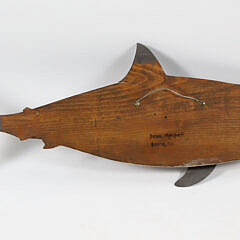 Brian Mitchell Carved and Painted Half Body Great White Shark