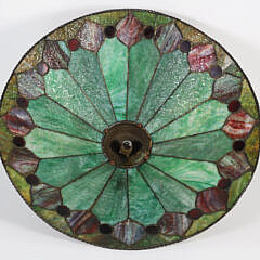 Tiffany Style Stained Glass Hanging Light Fixture Shade