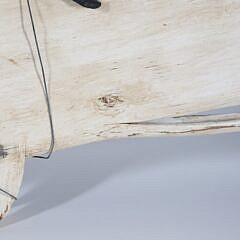 Moby Dick and Ahab Carved Wood Sculpture