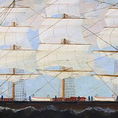 A. Haynes Oil on Panel “Portrait of the British Square Rigger S.S. Northern Traveller”