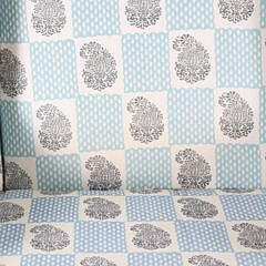 Queen Anne Style Upholstered Wing Chair