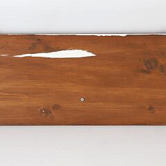 Vintage Carved Wood Skeleton Half Ship’s Hull Model on Plank