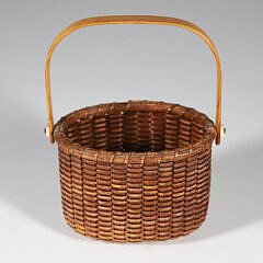 Nantucket Small Oval Open Swing Handle Basket