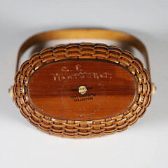 Nantucket Small Oval Open Swing Handle Basket