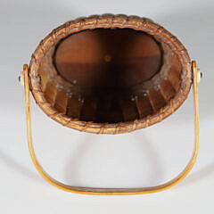 Nantucket Small Oval Open Swing Handle Basket