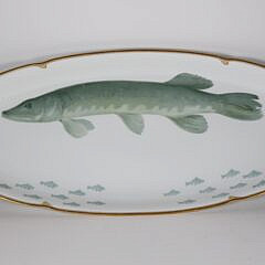 Thomas Bavaris Porcelain Muskellunge Fish Platter