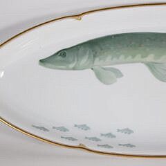 Thomas Bavaris Porcelain Muskellunge Fish Platter