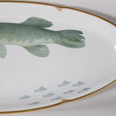 Thomas Bavaris Porcelain Muskellunge Fish Platter