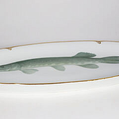 Thomas Bavaris Porcelain Muskellunge Fish Platter
