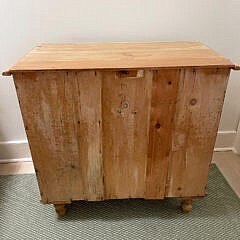 Vintage English Cottage Pine Two Over Two Drawer Chest