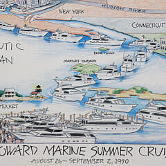 1990 Broward Marine Summer Cruise Poster