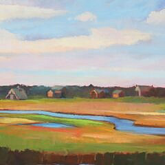 Elle Foley Oil on Canvas “Nantucket Marsh”