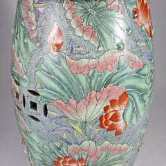 Chinese Ceramic Floral Pattern Garden Stool
